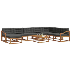 Outdoor Sofagarnitur mit Kissen 9-teilig