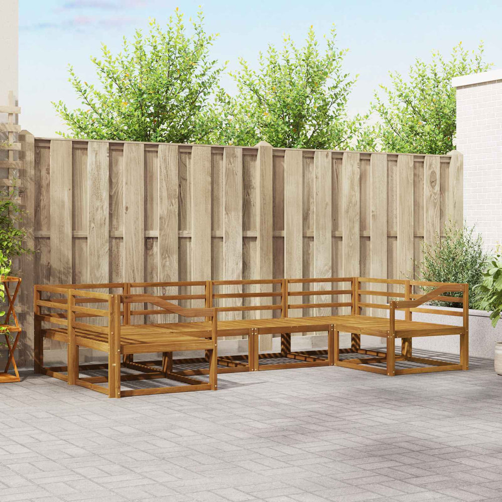 Outdoor Sofagarnitur Akazie Massivholz 6-teilig