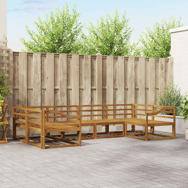 Outdoor Sofagarnitur Akazie Massivholz 6-teilig