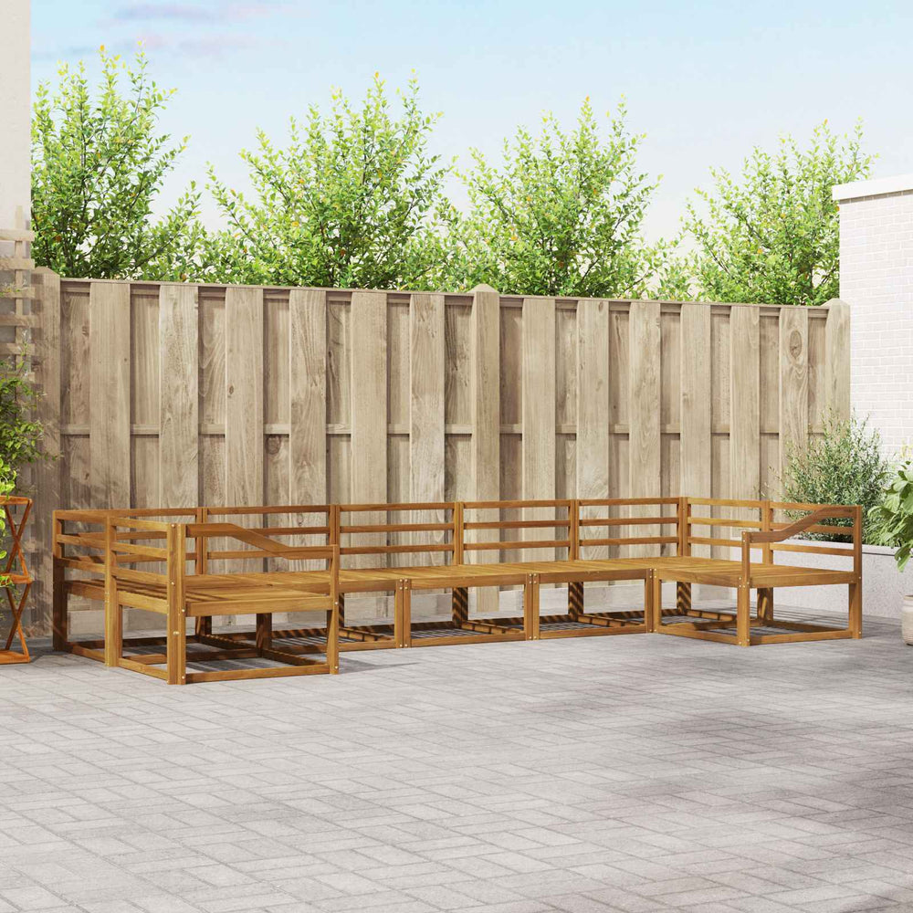 7-teilige Outdoor-Sofagarnitur aus Akazienholz