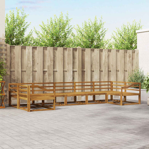 7-teilige Outdoor-Sofagarnitur aus Akazienholz