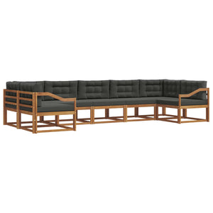 Outdoor Sofagarnitur mit Kissen, 7-teilig