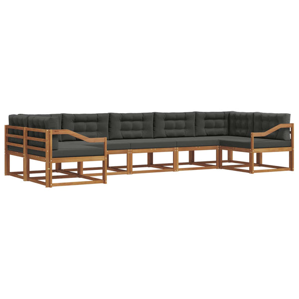 Outdoor Sofagarnitur mit Kissen, 7-teilig