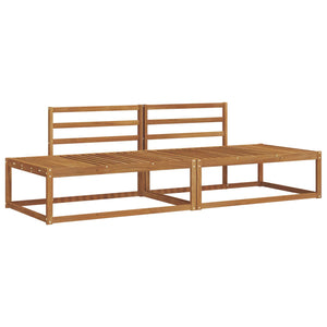 2-teiliges Outdoor-Sofa-Set aus Akazienholz