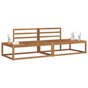 2-teiliges Outdoor-Sofa-Set aus Akazienholz