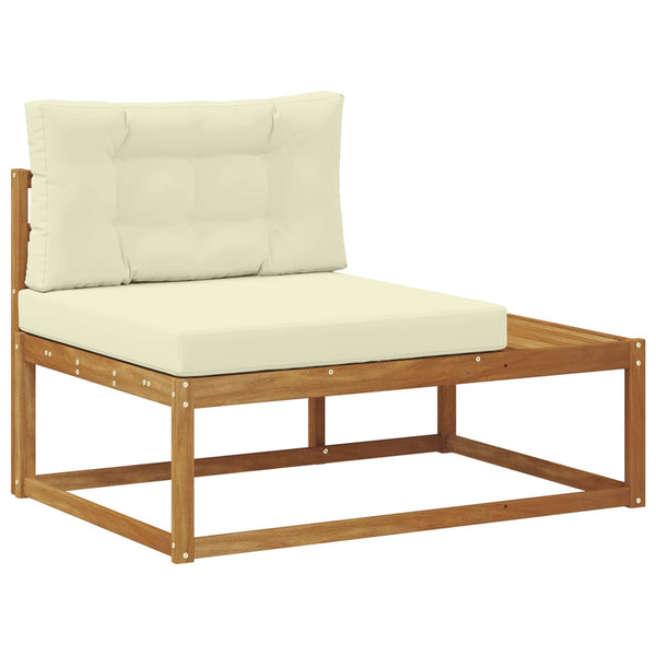 Outdoor Sofa Set mit Kissen, Natur/Creme