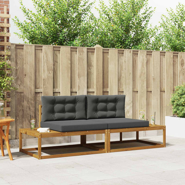 Outdoor Sofa Set mit Kissen, Akazie
