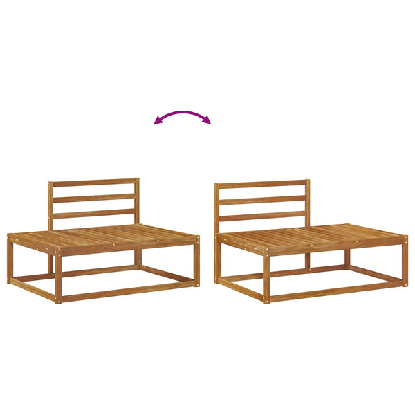 Outdoor Sofa Set Akazie Massivholz 4-teilig