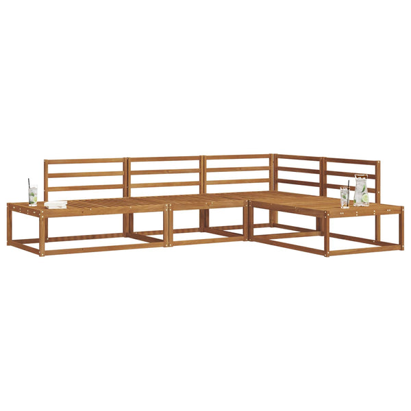 Outdoor Sofa Set Akazie Massivholz 4-teilig