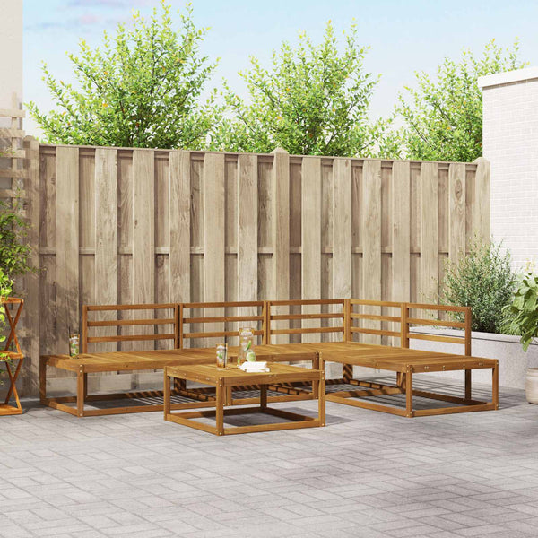 Outdoor Sofa Set Akazie Massivholz 5-teilig