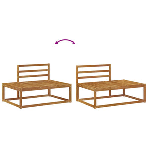 Outdoor Sofa Set Akazie Massivholz 5-teilig
