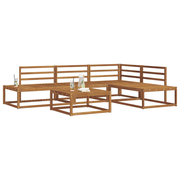 Outdoor Sofa Set Akazie Massivholz 5-teilig