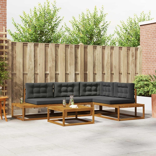 5-teilige Outdoor Sofagarnitur Akazie