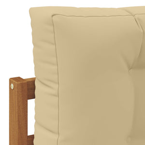 vidaXL Ensemble canapé d'extérieur 6 pièces naturel et beige