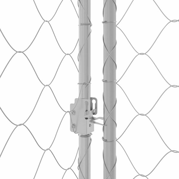 Hundekäfig, Verzinkter Stahl, 400cm