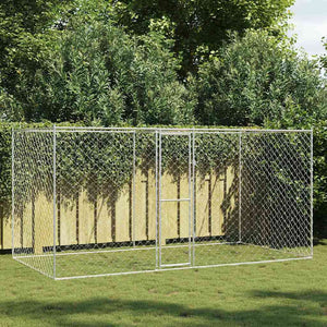Hundekäfig, Verzinkter Stahl, 400cm