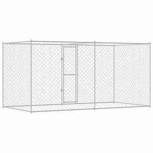 Hundekäfig, Verzinkter Stahl, 400cm