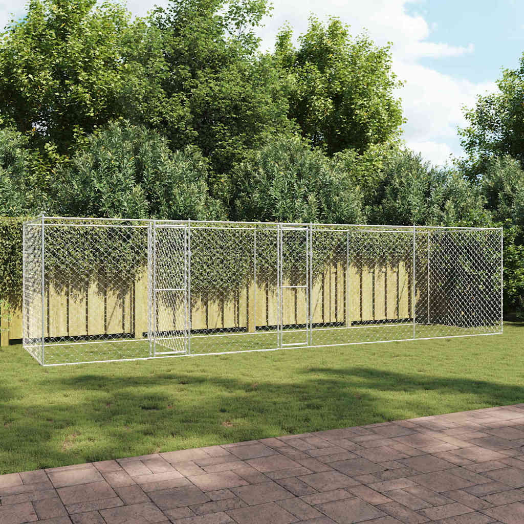 Hundekäfig Silber Verzinkt 800x200x200cm