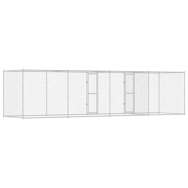 Hundekäfig Silber Verzinkt 800x200x200cm