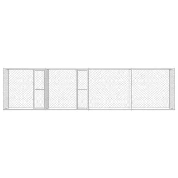 Hundekäfig Silber Verzinkt 800x200x200cm