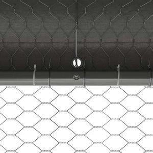 Hühnerkäfig, Verzinkter Stahl, 800x200x200cm, 4 Stk.