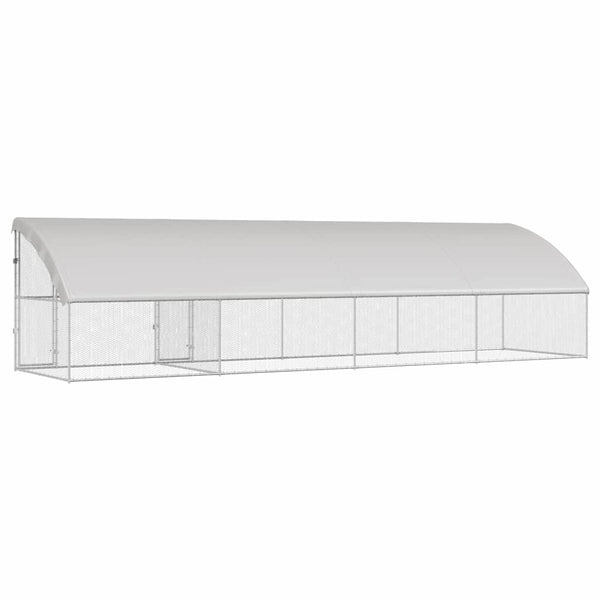 Hühnerkäfig, Verzinkter Stahl, 800x200x200cm, 4 Stk.