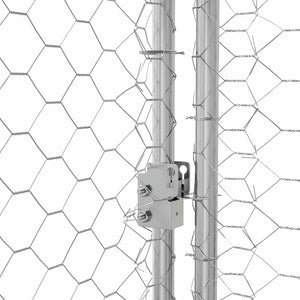 Hundekäfig 2er Set, Verzinkt, 4x2x2 m