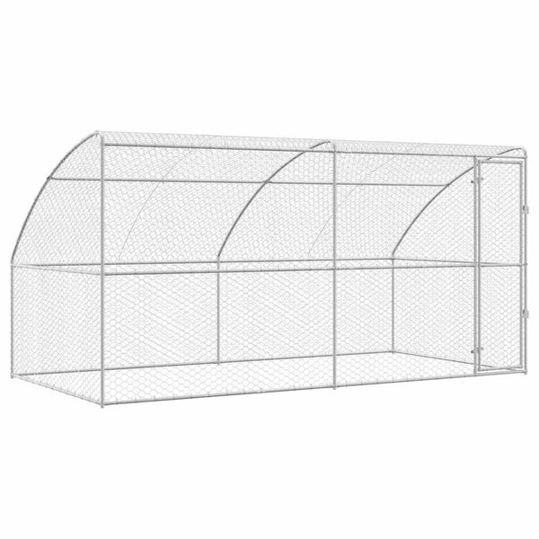 Hundekäfig 2er Set, Verzinkt, 4x2x2 m