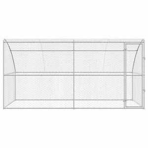 Hundekäfig 2er Set, Verzinkt, 4x2x2 m