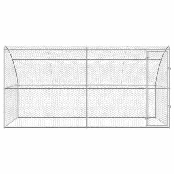 Hundekäfig 2er Set, Verzinkt, 4x2x2 m