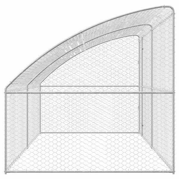 Hundekäfig 2er Set, Verzinkt, 4x2x2 m