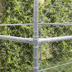 Hundekäfig 8x2x2m Verzinkt