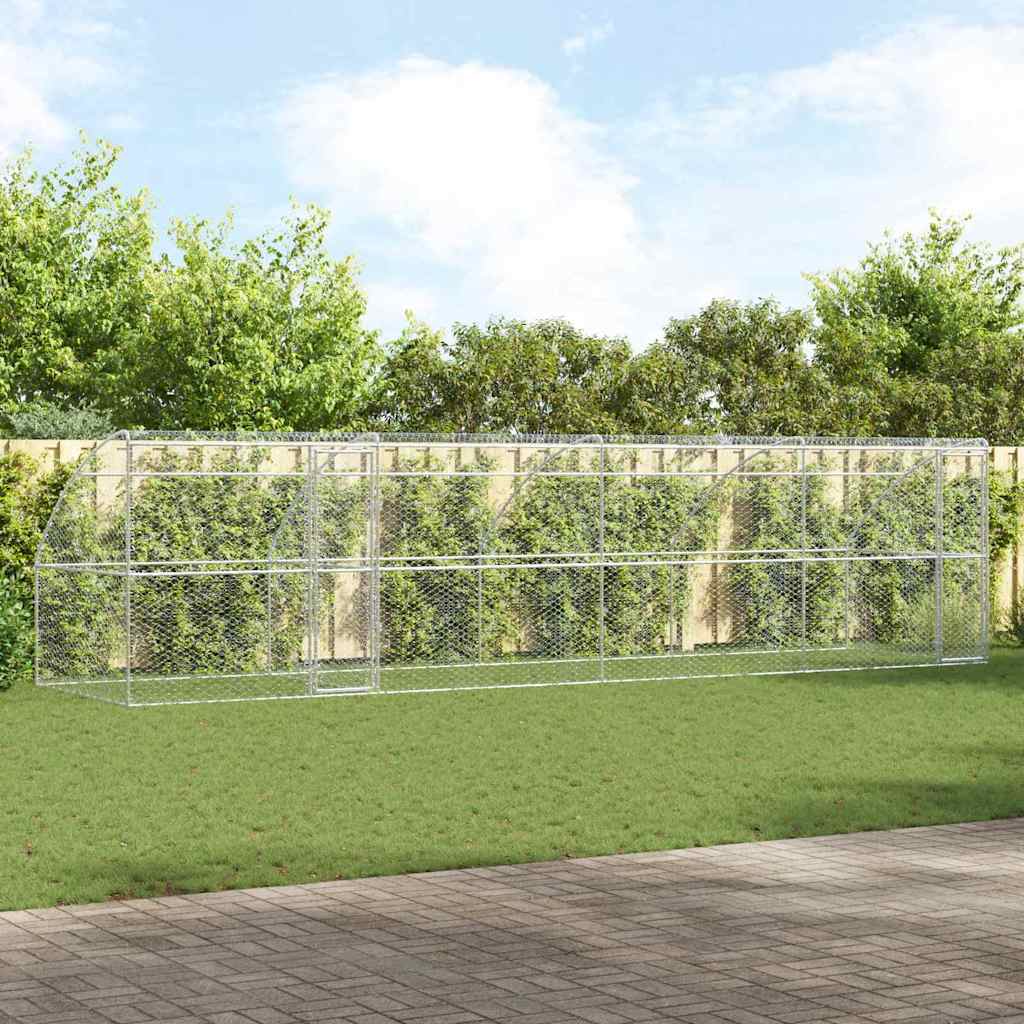 Hundekäfig 8x2x2m Verzinkt