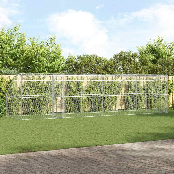 Hundekäfig 8x2x2m Verzinkt