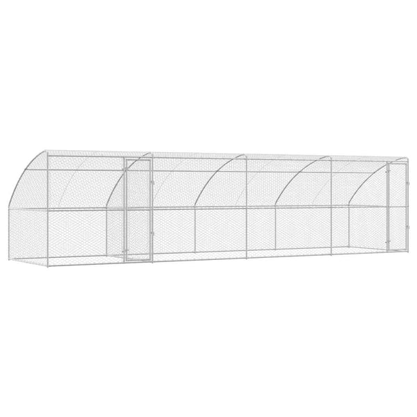 Hundekäfig 8x2x2m Verzinkt