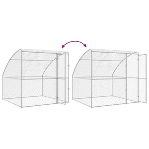 Hundekäfig 8x2x2m Verzinkt