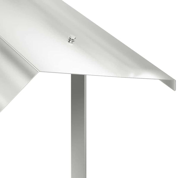 Edelstahl Kaminhaube Silber 50x50 cm