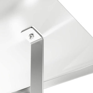 Edelstahl Kaminhaube Silber 50x50 cm