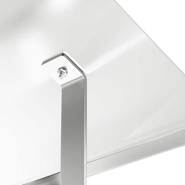 Edelstahl Kaminhaube Silber 50x50 cm