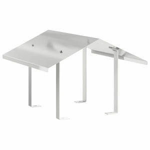 Edelstahl Kaminhaube Silber 50x50 cm