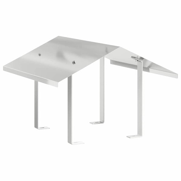 Edelstahl Kaminhaube Silber 50x50 cm