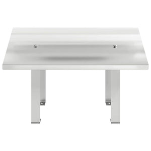 Edelstahl Kaminhaube Silber 50x50 cm