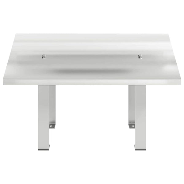 Edelstahl Kaminhaube Silber 50x50 cm