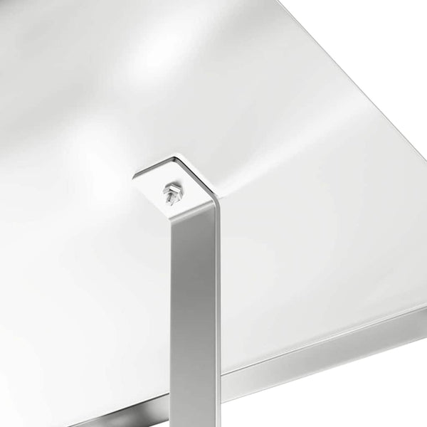 Edelstahl Kaminhaube Silber 50x60cm