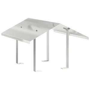 Edelstahl Kaminhaube Silber 50x60cm