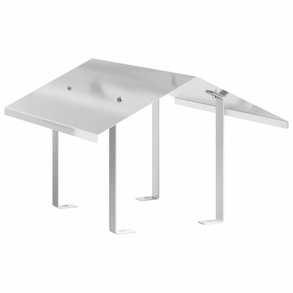 Edelstahl Kaminhaube Silber 50x60cm
