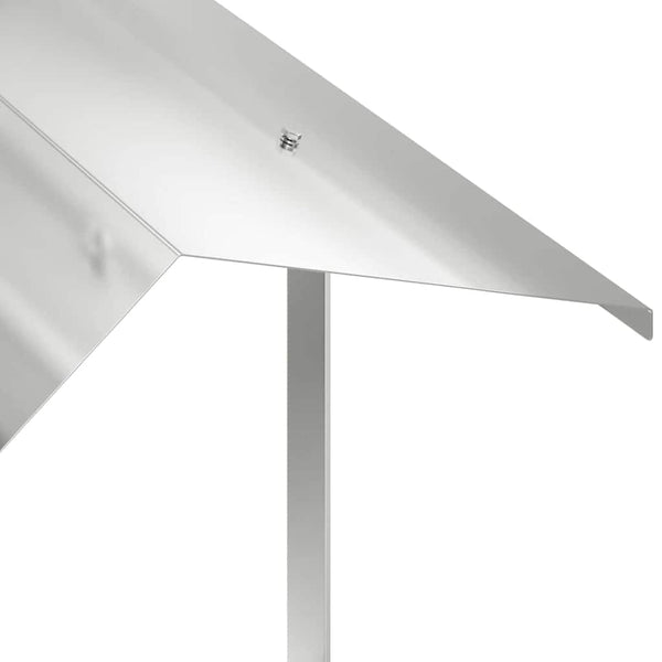 Edelstahl Kaminhaube Silber 60x60