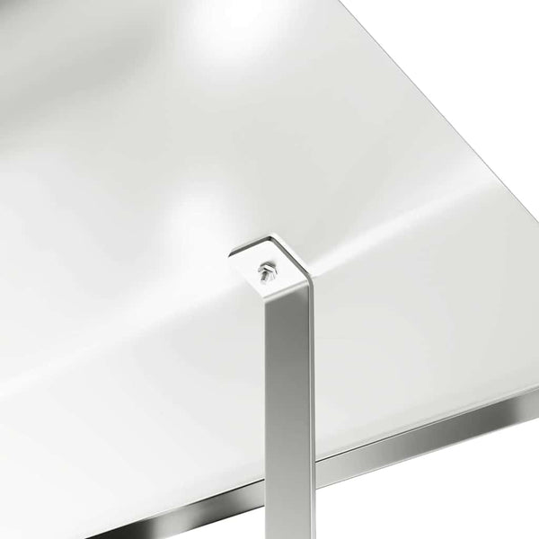 Edelstahl Kaminhaube Silber 60x60