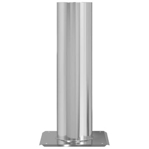 Kaminhaube Erweiterung Edelstahl Silber 24x24x50cm