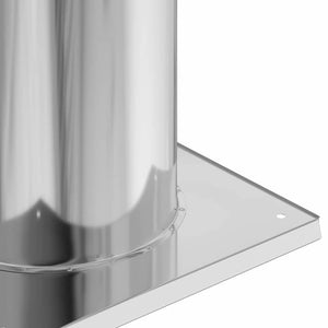 Edelstahl Kaminhaube Erweiterung Silber 26x26x50cm